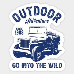 Jeep 4x4 Adventure! Sticker